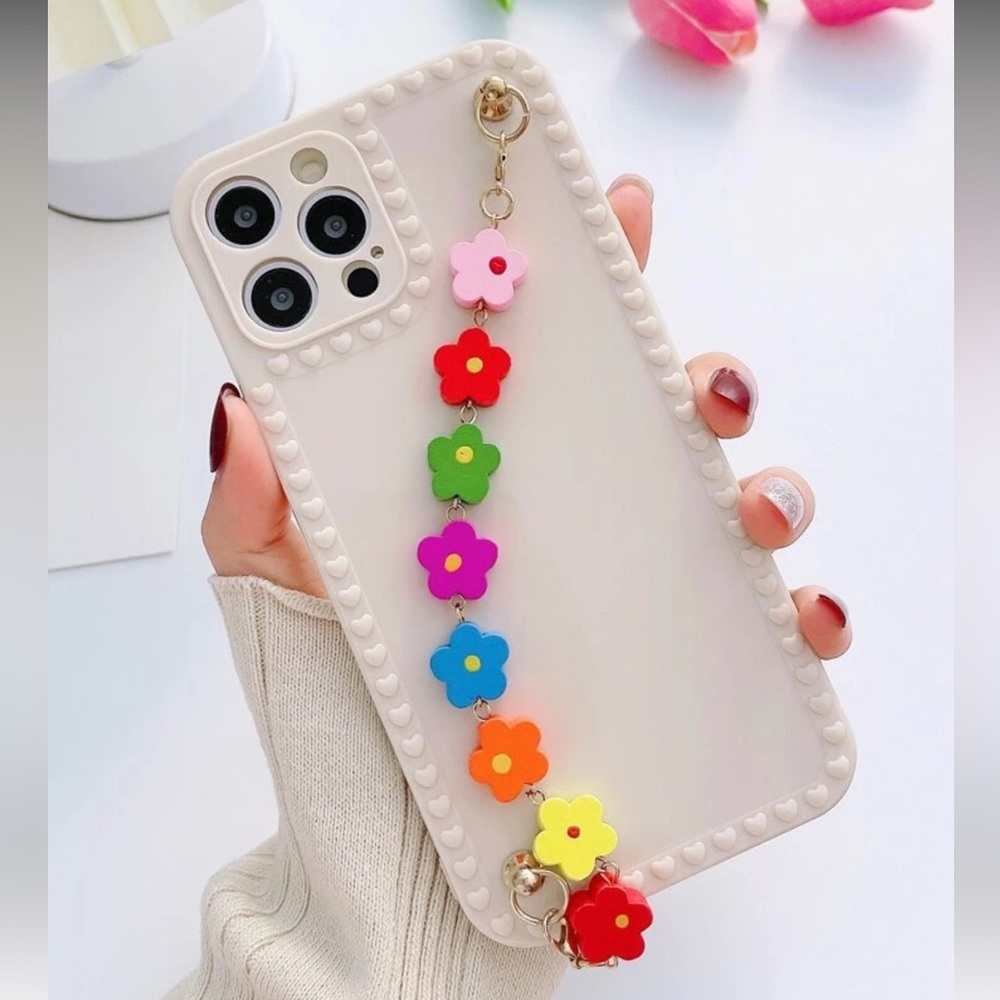 Flower Hand Strap Phone Case Iphone 12 pro max